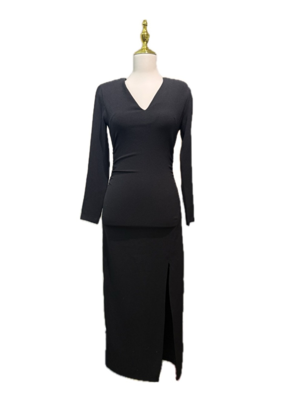 Zara long sleevel slit dress